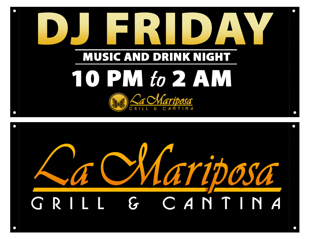 La Mariposa Grill Banners