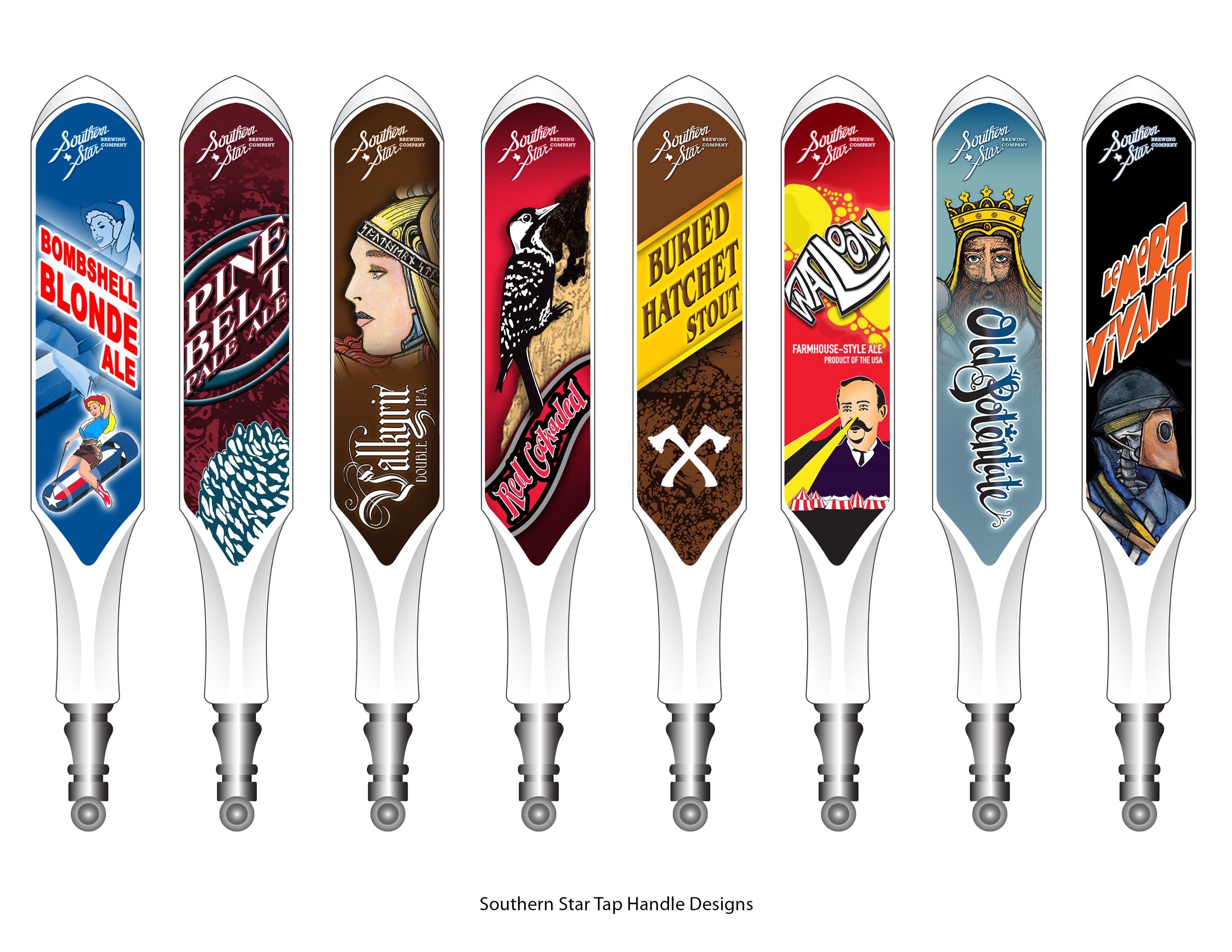 Southern Star Brewery Tap Handle Designs